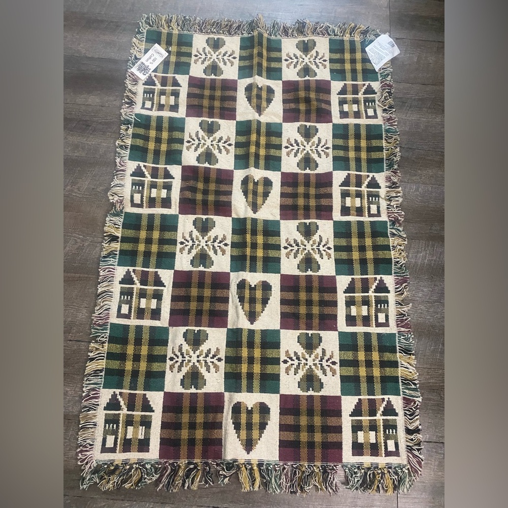 vintage 100% cotton throw rug Park B. Smith 30”X48”